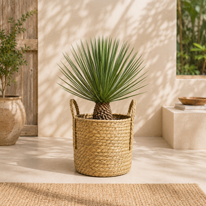 Wholesale Handwoven Seagrass Planter <b>Basket</b> with Handles Liner Boho Indoor Outdoor Storage Pot <b>for</b> Home Garden Decor OEM ODM - Product Image 1