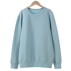 Sudadera de Alta Calidad, Sólida, Bordada, con Cuello Redondo, Corte Holgado, de Poliéster/Algodón, Peso Medio, Transpirable, Jersey Digital - Product Image 3