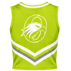 Customized Mint Green Cheer <b>Shirt</b> Sleeveless Sports Team Uniform Top Performance Training Wear Cheer Squad Athletic Apparel - Product Image 2