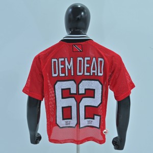Camisetas de malla de alta calidad de los Berkeley Red Bears para hombre, de manga corta, cuello redondo, transpirables, informales, OEM, de corte regular, con diseño animal estampado. - Product Image 2
