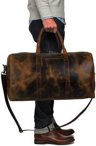 Sac de voyage week-end, sac de sport, sac de gym, sac en cuir, sac de sport personnalisé en cuir véritable - Product Image 4