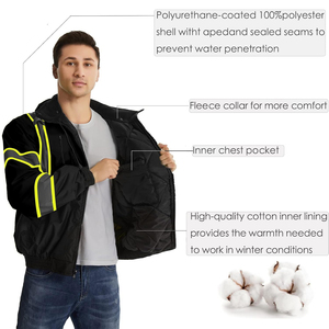 Professional Winter Safety <b>Jacket</b> Waterproof Insulated Workwear Premium Manufacturer Bulk Orders - Product Image 4