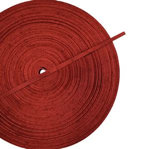 Cordon plat en liège rouge corail de qualité supérieure - Product Image 1
