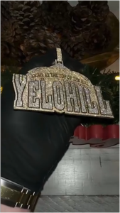 Colgante Iced Out con forma de casa, estilo Hip Hop, de plata 925, con logotipo de letra 3D personalizado, colgante de moissanita para hombre y mujer - Product Image 3