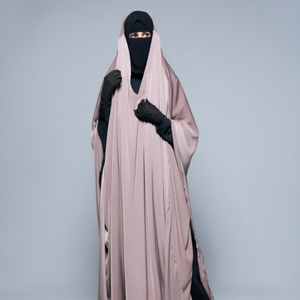 Venta al por mayor cuello en V ancho Overhead Khimar Instant Pull-On Hijab gasa transpirable OEM Pedidos a granel Envío mundial - Product Image 1