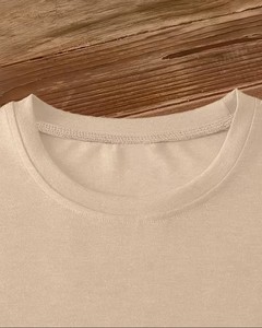 Women's 100% Cotton Knitted Crew Neck Short Sleeve T-<b>Shirt</b> Eco-Friendly Floral Solid Color Breathable Casual Spring Summer Wear - Product Image 4