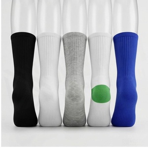 Crew <b>Socks</b> Geometric Pattern Blue <b>Breathable</b> Running <b>Socks</b> for Adults Spring Season - Product Image 2