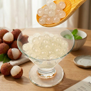 Perles de boba éclatantes au litchi en gros de Taïwan 3,4 kg – Billes de jus fruitées pour garniture de bubble tea et milk tea – Fournitures pour magasins - Product Image 2