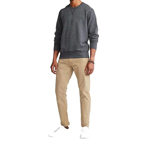 เสื้อสเวตเชิ้ตผู้ชายแขนยาวผ้าฟลีซโพลีเอสเตอร์/คอตตอน สไตล์ลำลอง ล่าสุด พร้อมปักโลโก้ตามสั่ง ราคาสุดคุ้ม - Product Image 4