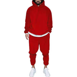 Nouvelle collection automne/hiver, sweat-shirt et pantalon en molleton 100% coton, couleur unie, style européen/américain, léger, respirant, séchage rapide, manches longues - Product Image 3