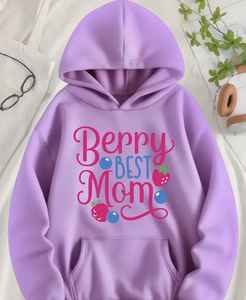 Hoodie élégant et confortable pour femme 100% coton, hiver, broderie, impression numérique, perles, écologique, léger, pour superposition - Product Image 2