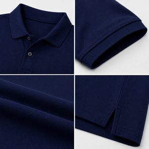 ผู้ผลิตเสื้อโปโลชาย รับทำโลโก้ตามสั่ง ขายส่ง OEM เสื้อโปโลผ้าฝ้ายปิเก้ แขนสั้น ชุดยูนิฟอร์มทีมกอล์ฟ ชุดทำงาน - Product Image 5