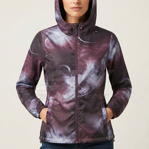Elegant <b>Women</b> Windbreaker <b>Jacket</b> <b>Lightweight</b> Hooded Outdoor Sportswear Full Zip Breathable Fabric Modern Fit Functional Pockets - Product Image 5