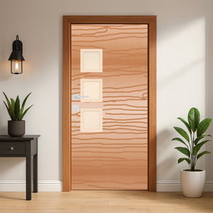 Porte en PVC de qualité supérieure, imperméable, résistante au feu, anti-rayures, design élégant pour appartements de luxe, villas et maisons contemporaines - Product Image 1