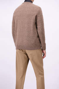 Pull en tricot pour homme, manches longues, couleur unie, laine épaisse, style automne - Product Image 4