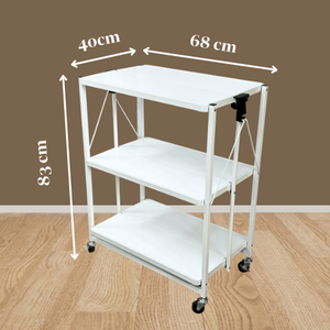 ชั้นวางในครัวสำหรับเชื่อมท่อทรงสี่เหลี่ยมมีล้อเคลื่อนย้ายได้ - Product Image 2