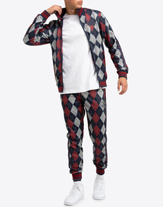 Prix de gros, tissu doux, logo personnalisé, survêtement pour homme, sublimation, impression numérique, coupe ajustée, service OEM, survêtement pour homme en sublimation - Product Image 4