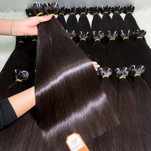 <b>Cheap</b> 100% Raw Unprocessed Human Hair Extensions Machine Weft Bundles for <b>Wig</b> Making - Product Image 4