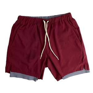 Shorts de Playa para Hombre, Color Verde Oliva, de Secado Rápido, con Cordón Ajustable, Tejido de Poliéster, Color Sólido, Cintura Media, Casuales - Product Image 5