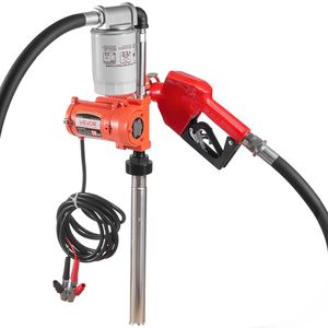 Kit de pompe de transfert de diesel portable 12V CC 10 GPM Arrêt automatique Buse Tuyau de décharge Protection contre la surchauffe Câble d'alimentation - Product Image 1