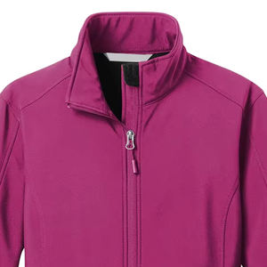 Nouvelle veste softshell pour femme, collection hiver 2026, respirante, imperméable, avec fermeture éclair, couleur rouge, confortable, en tissu chaud, poche zippée - Product Image 2
