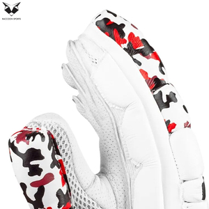 Customized Logo Ambidextrous Cricket Gloves Professional Leather Palm Batting Gloves High Protection Breathable Shock Cricket - Product Image 5