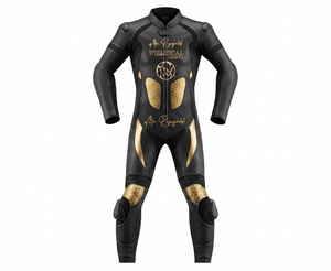 Custom Made Premium Leather MotoCP Racing 1Pc Suit Jumpsuit/Traje Riding Gear With Hump Level 2 CE Made To Measure - Product Image 1