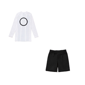 Ensemble de T-shirt moulant à manches longues en polyester et élasthanne et short de MMA, Rashguard BJJ pour hommes, conception personnalisée en gros - Product Image 6