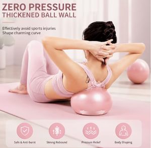 HAWK SPORTS INDUSTRIES Mini Balón de Yoga de 4.9 Pulgadas, PVC Antideslizante, Balón de Estabilidad con Bomba para Pilates, Yoga, Entrenamiento del Core, Ejercicio para Adultos - Product Image 4
