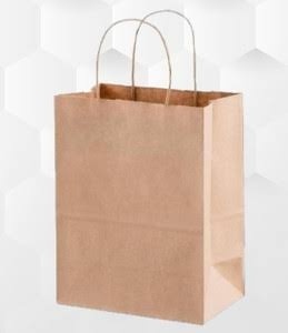 Eco-Friendly Paper <b>Bags</b> Twisted Rope Handle Shopping Carry <b>Bag</b> for Retail Grocery Packaging - Product Image 1