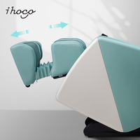 Fauteuil de massage 3D à mouvement SL avec rail allongé de 128 cm et chauffage lombaire en fibre de carbone