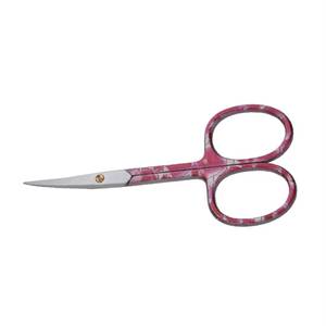 Tijeras de Manicura de Acero Inoxidable con Hoja Afilada, Mango con Diseño Rosa y Orificio Redondo, Herramienta de Cuidado de Uñas para Adultos - Product Image 4