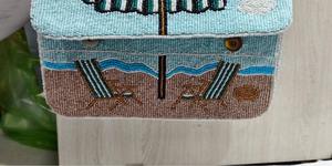 Nuevo Bolso de Mano de Diseño para Mujer con Cuentas, Bolsos de Mano con Cuentas, Bolsos Cruzados, Cadena Personalizable, Patrón Geométrico Plegable - Product Image 4