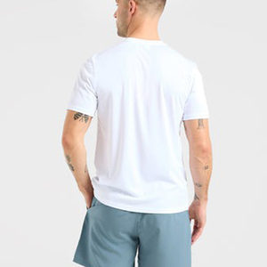 Camiseta de Hombre Rosa con Cuello Redondo, 100% Algodón, Fabricación Stonefield, Corte Regular, Tela Cómoda, Suave, Informal, Manga Corta, Secado Rápido - Product Image 4