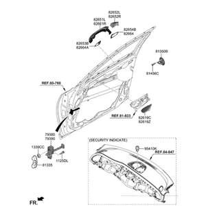 Cerraduras y Herrajes Exteriores Nuevos Stinger Izquierdos 79380J5000 - Product Image 2