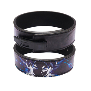 Cinturón de levantamiento de pesas de cuero genuino para entrenamiento en gimnasio, cinturón de powerlifting con hebilla de palanca, cinturón de culturismo ajustable, tamaño personalizado - Product Image 2