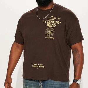 T-shirt vintage personnalisable avec logos thermocollés, décontracté, vierge, de marque, pour homme, coupe oversize, épais, et ensemble short pour homme - Product Image 4