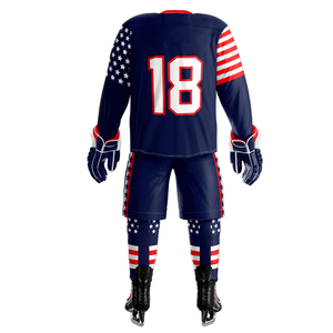 Tenues de hockey sur glace personnalisées de haute qualité, respirantes, imprimées, 100 % polyester, nouveau design, service OEM ODM, meilleures ventes - Product Image 2