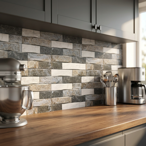 Handmade Home Use Linear Brick Designer Exterior Elevation Glazed Indian Ceramic Wall <b>Tiles</b> 300x600mm 30x60cm 12x24in - Product Image 6