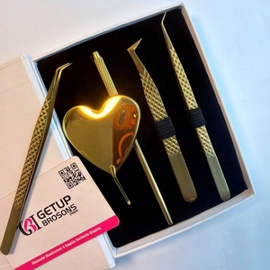 แหนบต่อขนตา GETUP BROSONS IMPEX รุ่น Slim Long Gold Plasma ปลายเรียบ สแตนเลสสตีล ป้องกันแม่เหล็ก ขนาด 10 มม. ทนทาน - Product Image 3