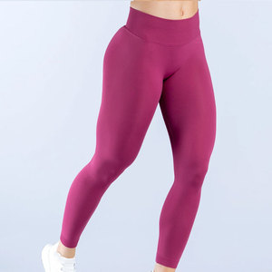 Leggings de yoga de pierna ancha para mujer, de cintura media, con efecto levanta cadera, de alta elasticidad, de elastano, elásticos, con cintura elástica acanalada - Product Image 5