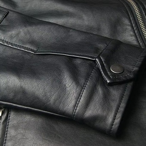Latest Design <b>Leather</b> Winter <b>Jacket</b> <b>Men</b> Slim Fit Street Style PU <b>Leather</b> Coat <b>Brown</b> Black Goatskin Fashionable <b>Jacket</b> - Product Image 2