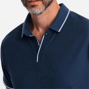 Polo classique pour homme en coton tricoté 100 %, style décontracté et professionnel, respirant et imprimé numériquement – Vente en gros - Product Image 3