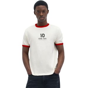 T-shirt Homme à Bordures Contrastées Manches Courtes Col Rond Décontracté Respirant Léger Quotidien Personnalisable Vente en Gros Vêtements Homme - Product Image 1