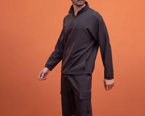 Ensemble de survêtement coupe-vent imprimé à manches longues pour homme, en microfibre de nylon de haute qualité - Product Image 2