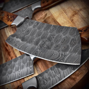 New Edition Custom Handmade Damascus Steel 5-Piece <b>Kitchen</b> Chef <b>Knives</b> Set Rosewood Handles Full Tang Ambidextrous Durable <b>Sharp</b> - Product Image 4