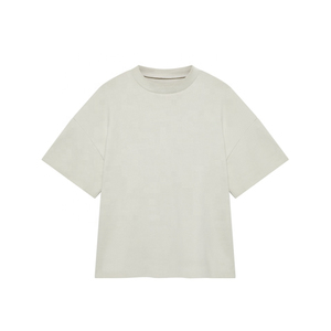 Camiseta de Alta Calidad para Hombre, Estilo Urbano, 100% Algodón, de Lujo, Hombros Caídos, Corte Holgado, Transpirable, Cuello Redondo - Product Image 5