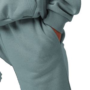 Meilleur Matériel Coton Polyester Couleur Unie Femmes Survêtement Street Wear Nouvelle Arrivée Femmes Survêtement pour Adultes Dames Plus La Taille - Product Image 2