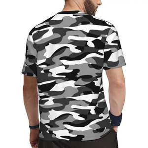 T-shirts camouflage vintage pour hommes, haute qualité, 100% coton, coupe ajustée, tissu 260 grammes, pour vêtements de sport de plein air, vêtements de pêche - Product Image 5