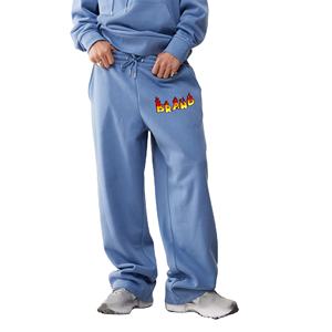 กางเกงสเวตเตอร์สำหรับผู้ชายกางเกงโอเวอร์ไซส์ผ้าคอตตอนสำหรับ100% กางเกงของผู้ชายทรงหลวมใส่สบายออกแบบได้ตามต้องการ - Product Image 1